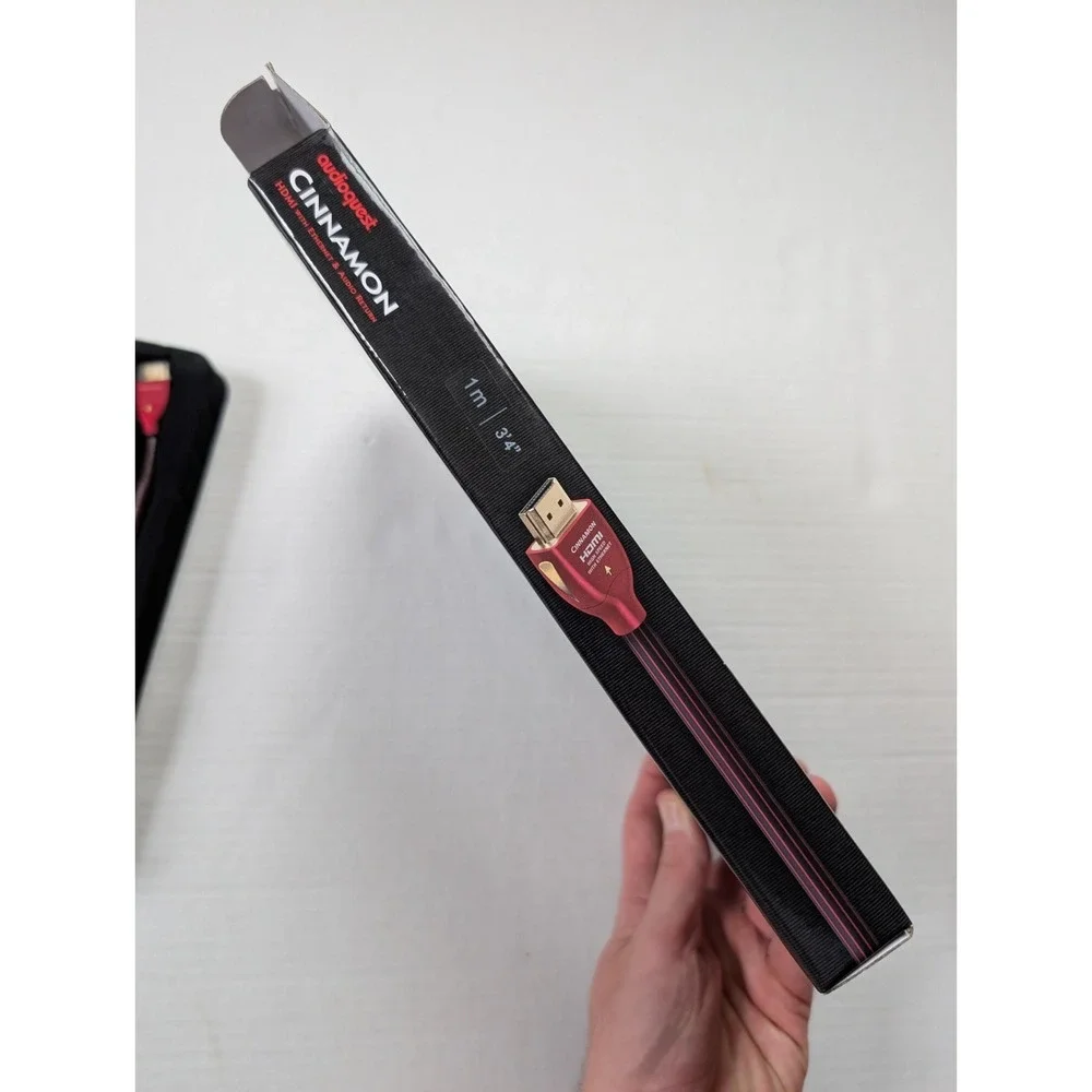 READ AudioQuest Cinnamon High Speed HDMI Cable with Ethernet 1 Meter Red